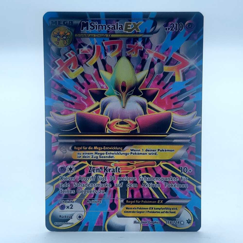 Mega Alakazam EX Full Art 118/124 Pokemon TCG 2016 XY Fates Collide