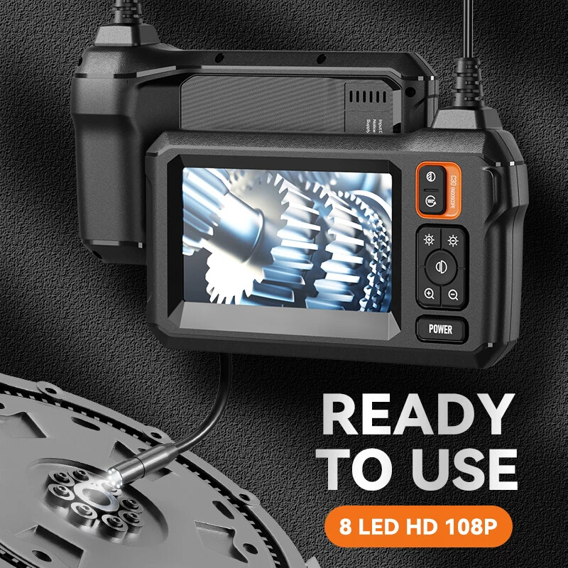 Endoscope Camera 4.3 IPS Screen Single Lens Borescope Inspection Camera with 8mm