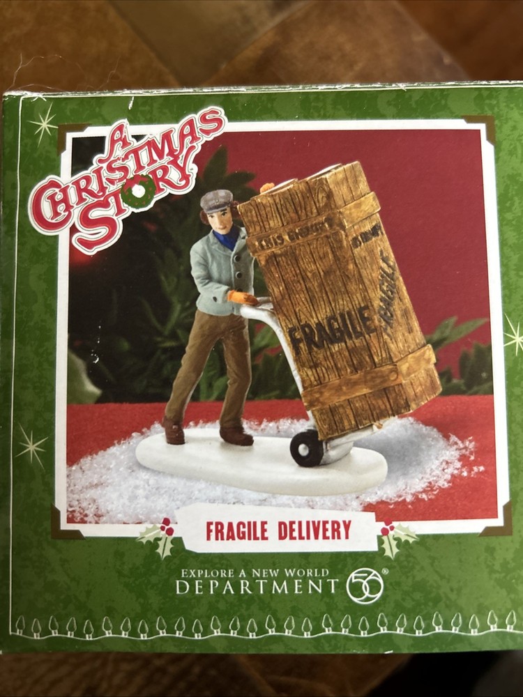 Department 56 A Christmas Story Village Fragile Delivery Figurine with Box