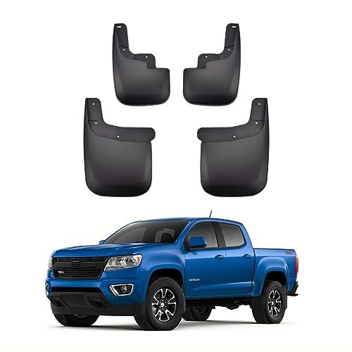4 Pack Truck Mud Flaps Suitable for Chevy Colorado GMC Canyon 2015–22 with Splas