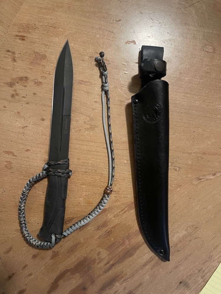 Kizlyar Supreme Fixed Blade Tactical Survival Knife With Paracord Lanyard