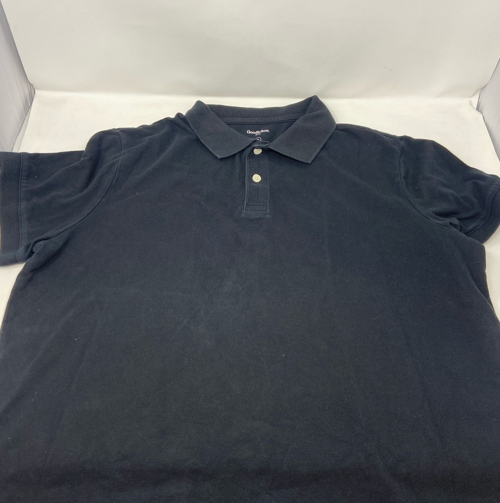 Goodfellow & Co Men’s Every Wear Polo Shirt - Black, XL Standard Fit