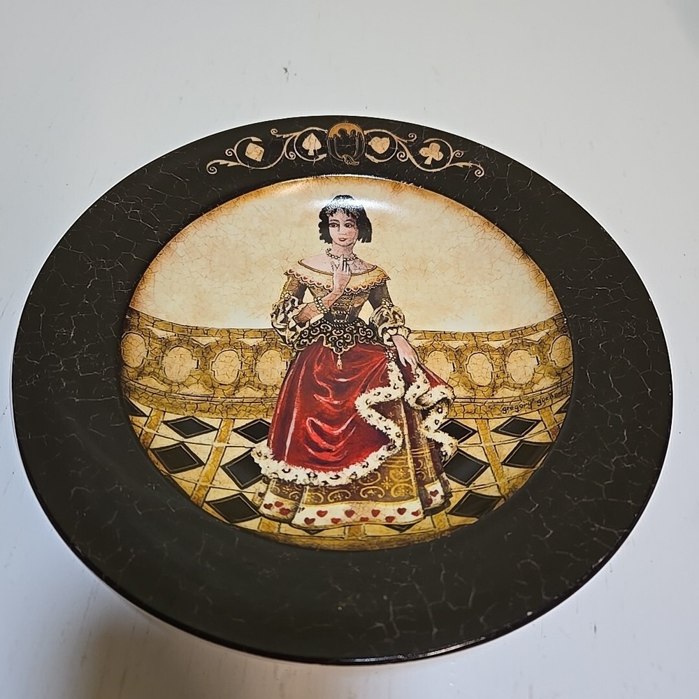 RARE Cypress Home Queen of Hearts - Decorative Plate 8