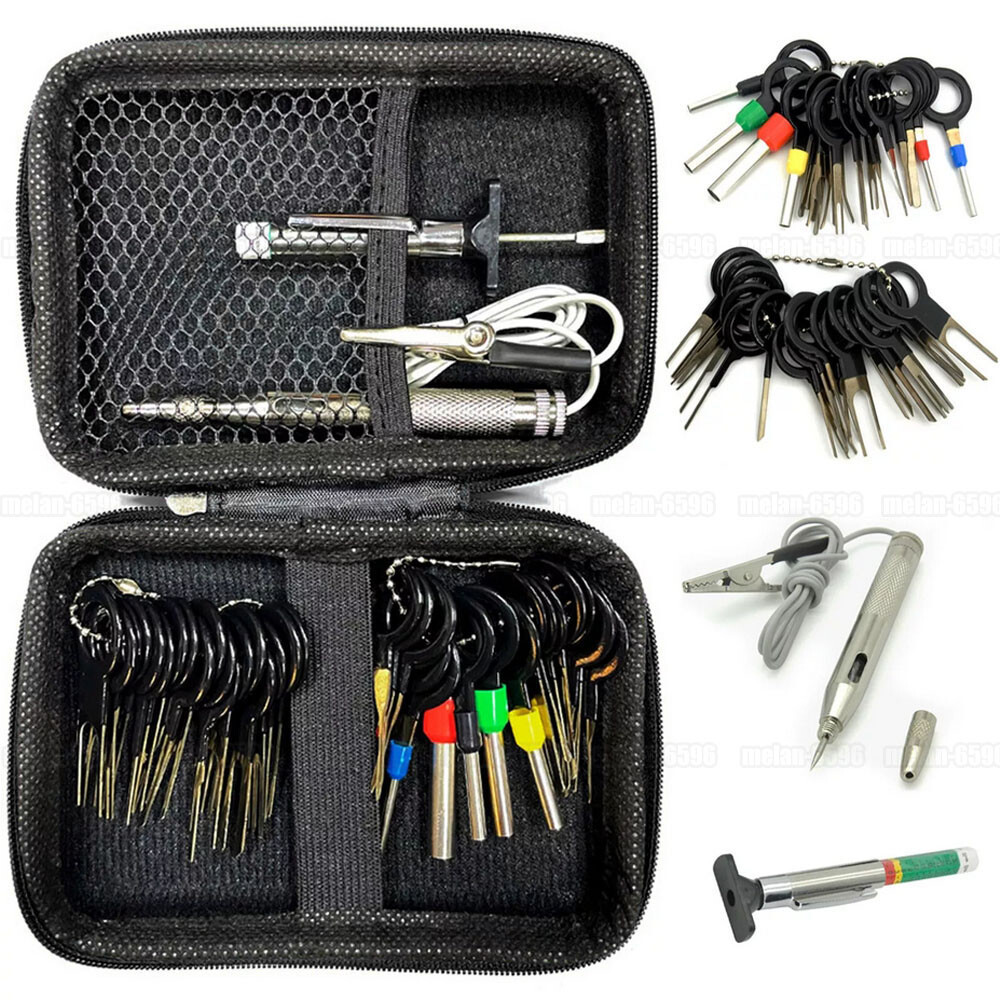 41pcs Pin Ejector Wire Kit Extractor Connector Puller Car Terminal Removal Tool