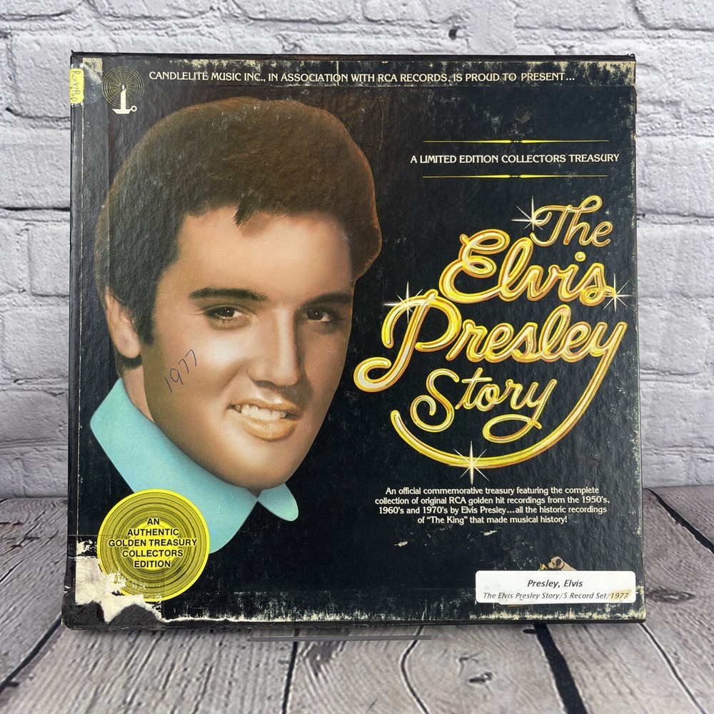 The Elvis Presley Story 5 Lp Record Set RCA DML5-0263 Vinyl Hit Songs
