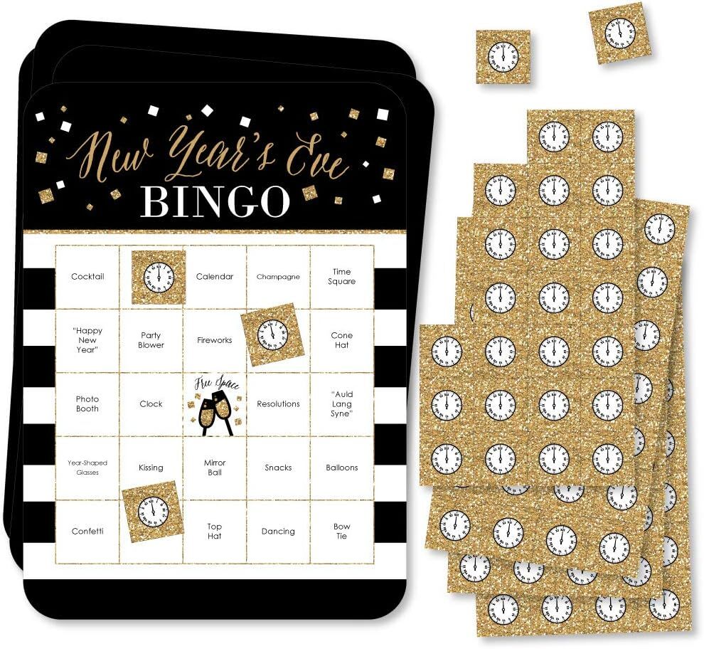 Big Dot of Happiness New Year’s Eve - Gold - Bar Bingo Year's --image