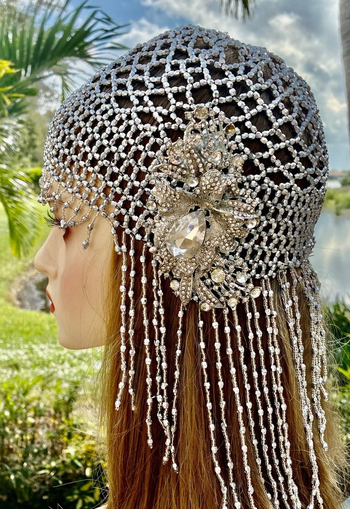 Great Gatsby Art Deco Flapper 1920s Hat Cloche