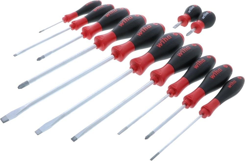 Versatile 12-Piece Screwdriver Set with Comfortable Soft Grip - Home Improvement