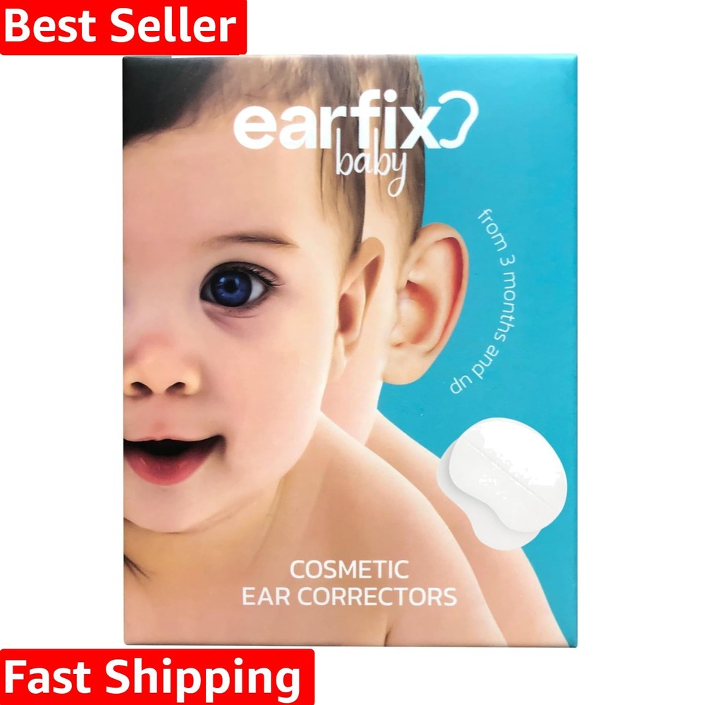 Invisible Baby Ear Corrector 8-Pack - Safe Silicone Patches for Protruding Ears