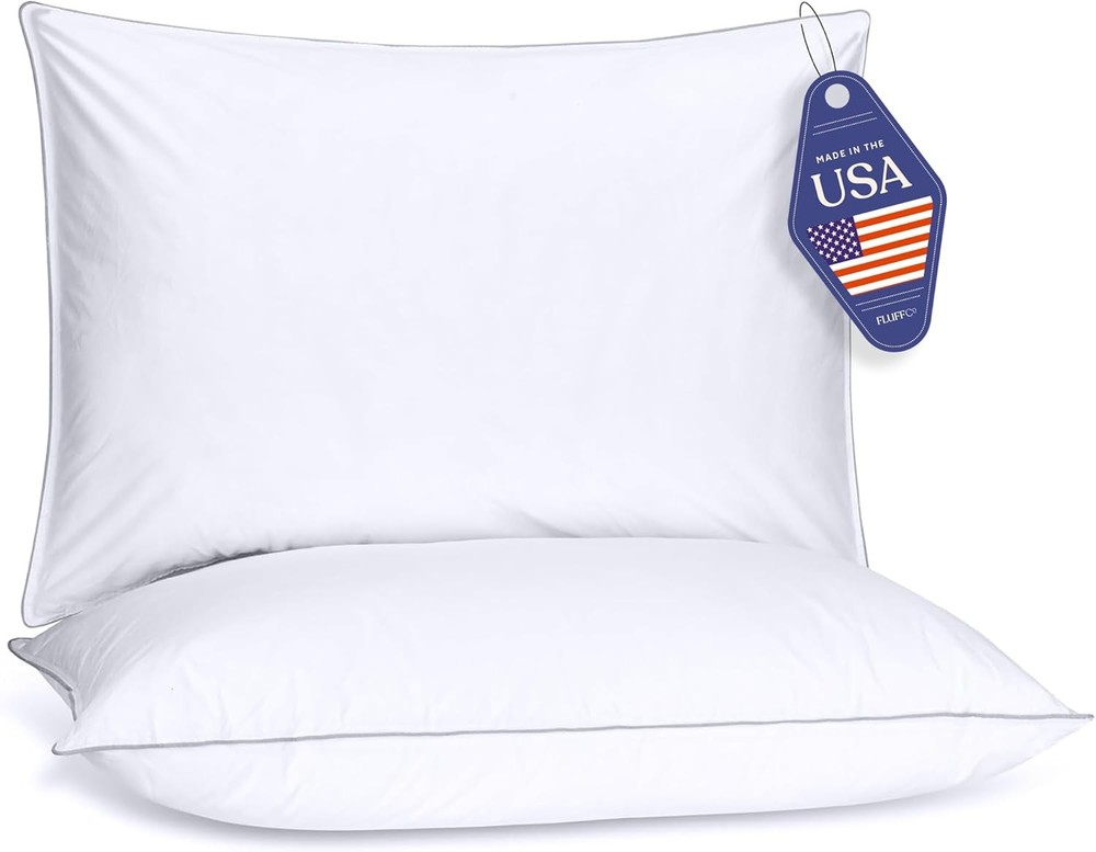 Down Alternative Pillows Standard/Queen Size Set of 2 - Queen Bed Pillows