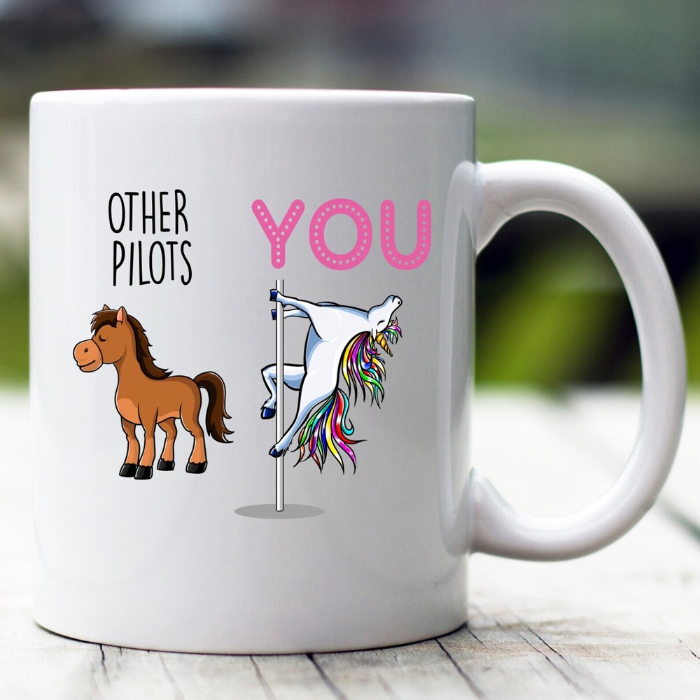Funny Unicorn Pilot Coffee Mug – Perfect Gift for Pilots