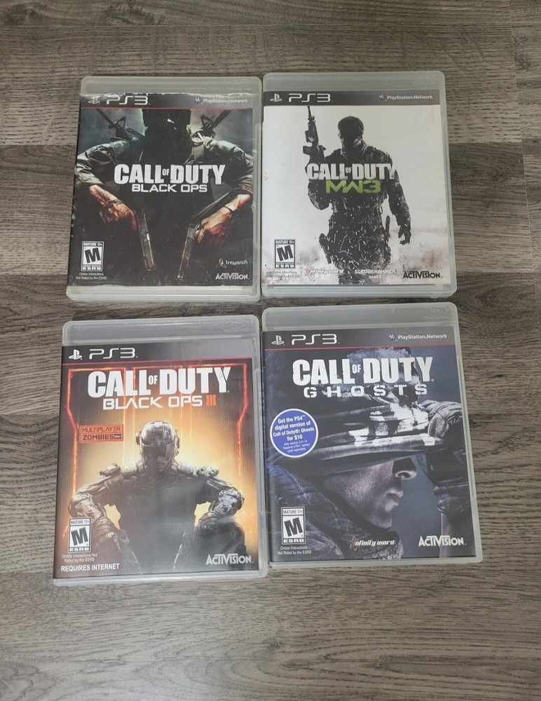 Call Of Duty Game Bundle of 4 Games Sony Playstation 3  PS3 - Combo - Lot - COD