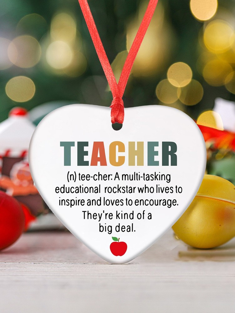 Back to School Teacher Ornament - Graduation Gift for Favorite Educator Teacher-image
