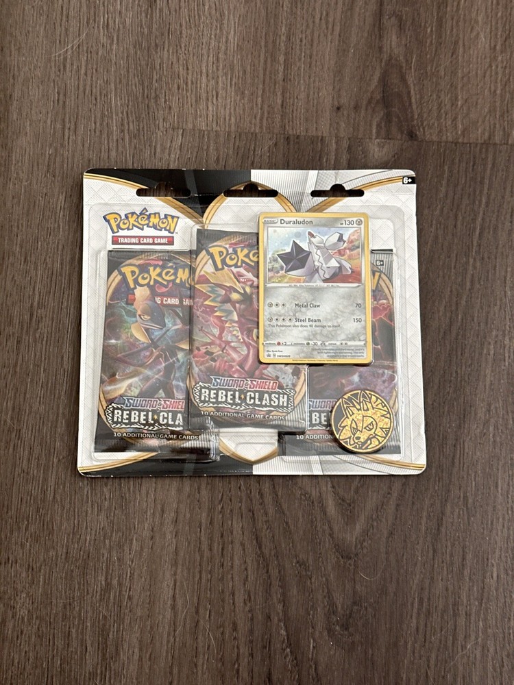 Pokemon TCG Sword and Shield Rebel Clash Booster Pack - 3 Pieces