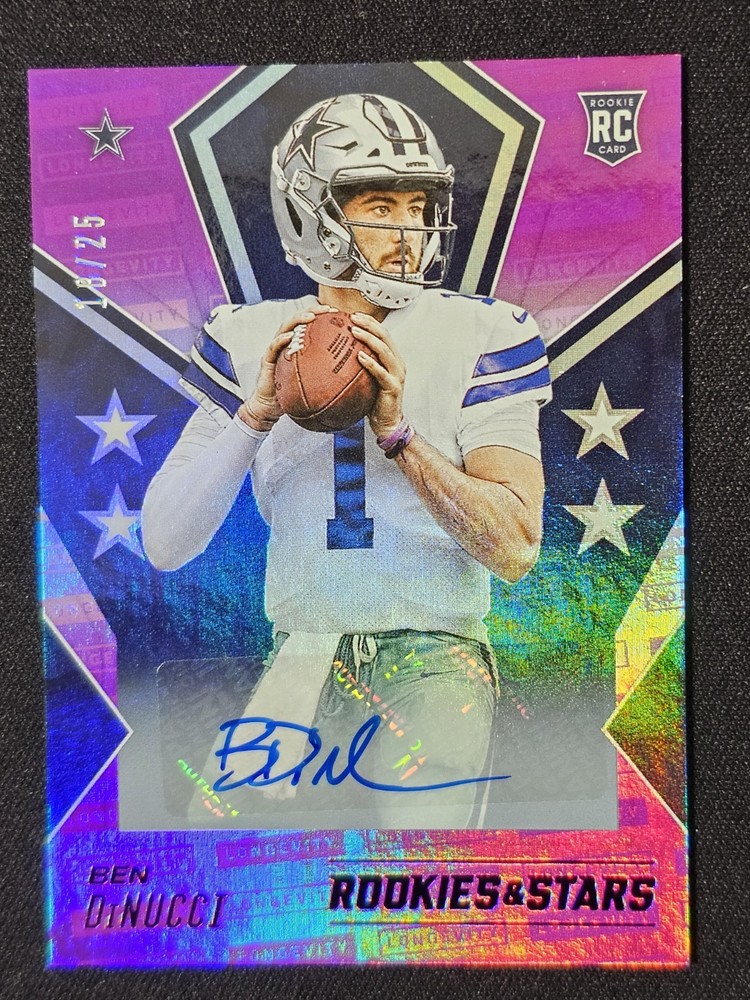 2020 Panini Ben DiNucci Rookies & Stars Purple Auto/25 #153
