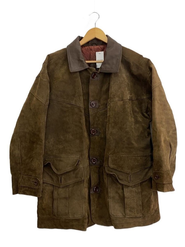 Jacket/40/Leather/Brw/Plain 6681