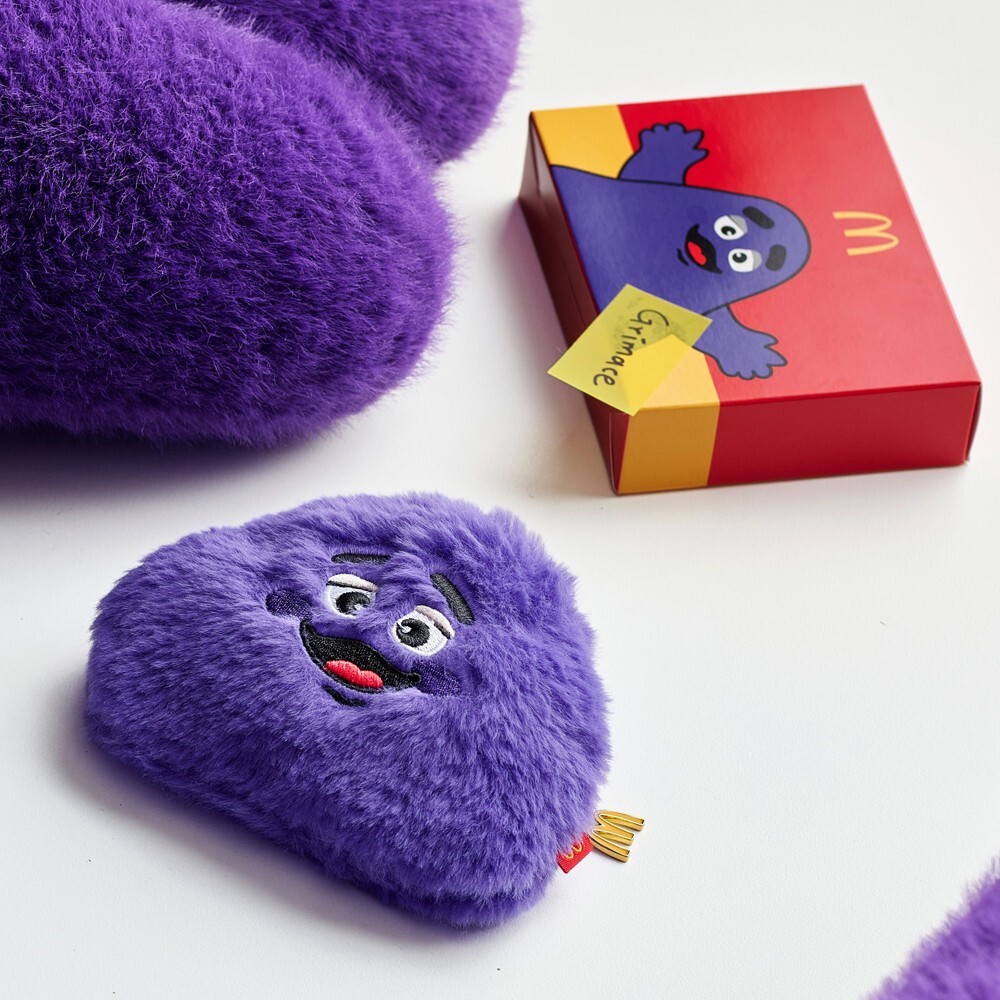McDonald's Korea Grimace Coin Purse Plush Pouch 2024 Sealed
