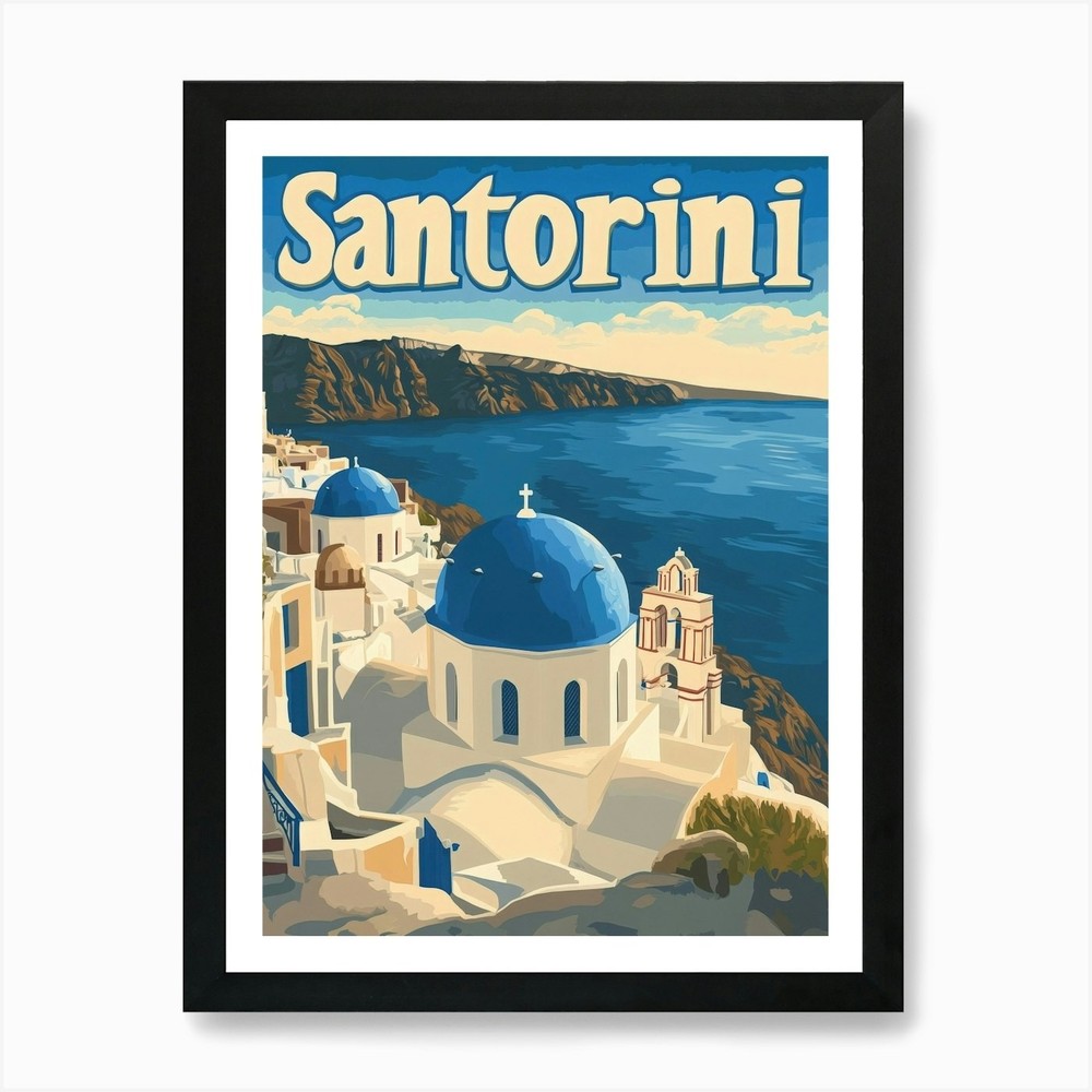 Aihrgdesign A Vintage Travel Poster Framed Wall Art Poster Canvas Print Picture