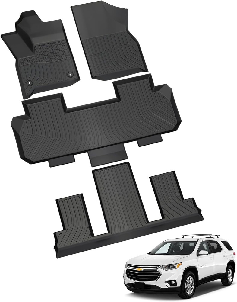2018-2024 Chevy Traverse All-Weather Floor Mats 7-Seater 4pc Set