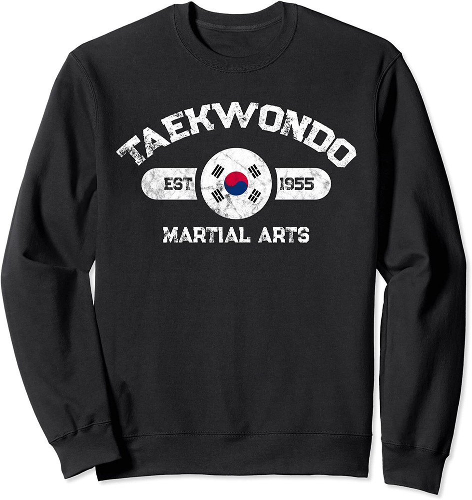 Vintage 1955 Taekwondo Martial Arts Unisex Crewneck Sweatshirt