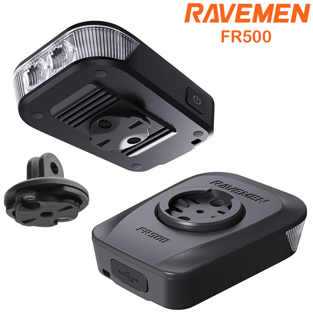 RAVEMEN FR500 Bike Head Light For Garmin Wahoo GPS Bicycle Front Lamp With AGM03