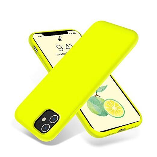 Compatible with iPhone 11 Case,Ultra Slim Fit iPhone Case Fluorescent Yellow