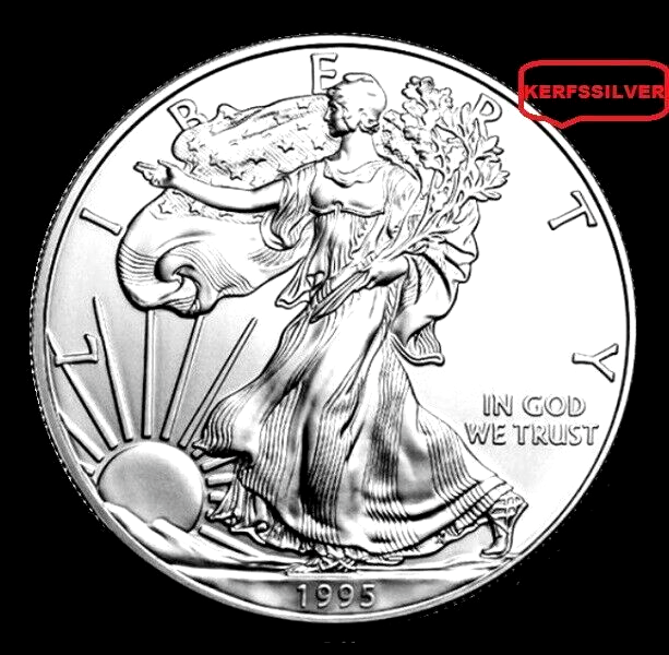 1995 1 oz American Silver Eagle 999 Pure Fine Silver Bullion Coin BU UNC