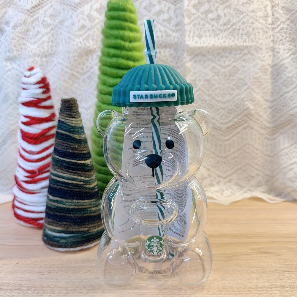 2025 Glass Starbucks Bearista Bear Cold Cup Holiday Limited Edition
