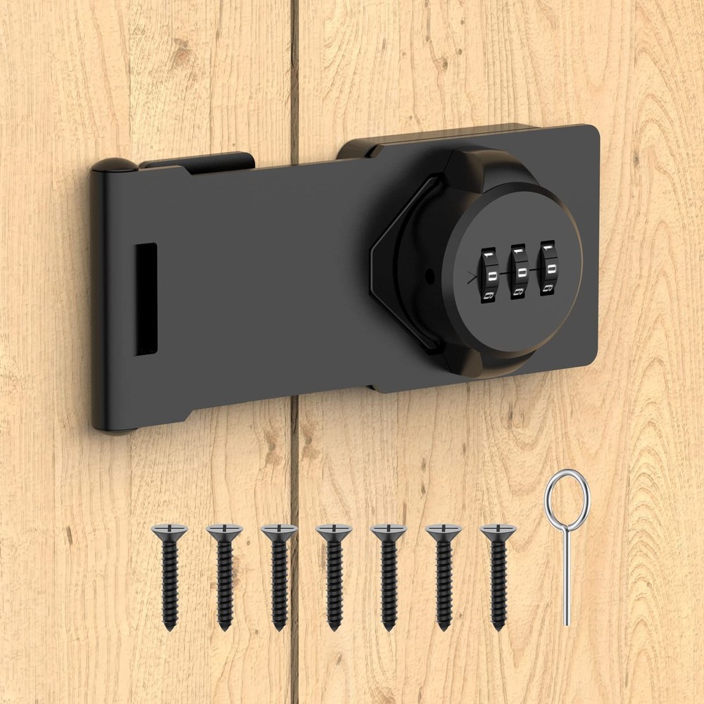 Mechanical Password Rotary Hasp Locks Cabinet Locks with Combination Door Sec...