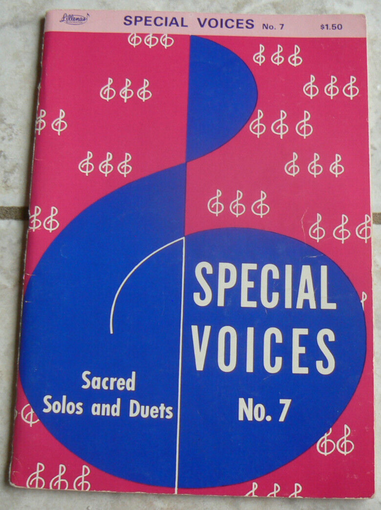 VTG Special Voices, No. 7, Sacred Solos & Duets, Lillenas Music, Christian 1974