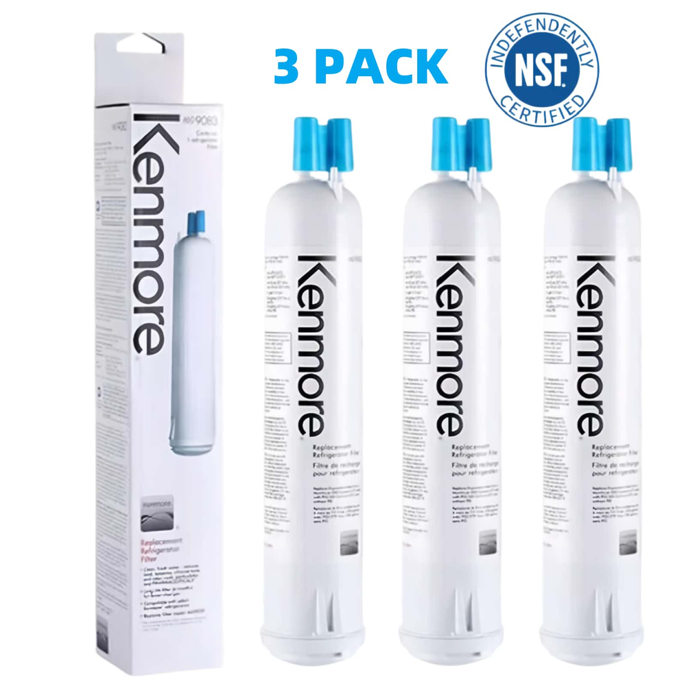 3-Pack Kenmore 9083 469083 9020 Refrigerator Water Filter Replacement Cartridge