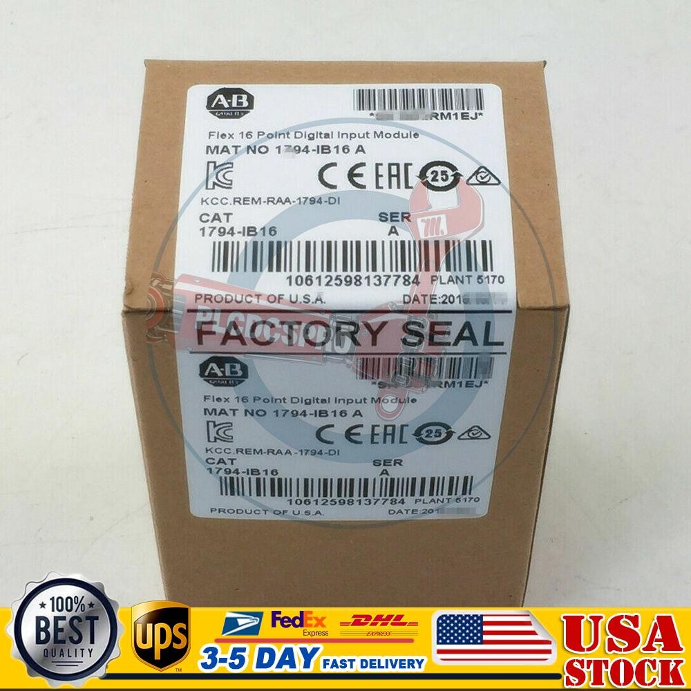 1P New Factory Sealed AB 1794-IB16 1794IB16 SER A Flex I/O Input Module 1794IB16