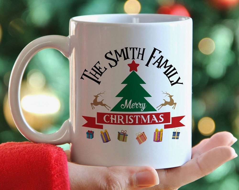 Personalized Family Mug Custom Family Gift Merry Christmas Coffee/tea Mug