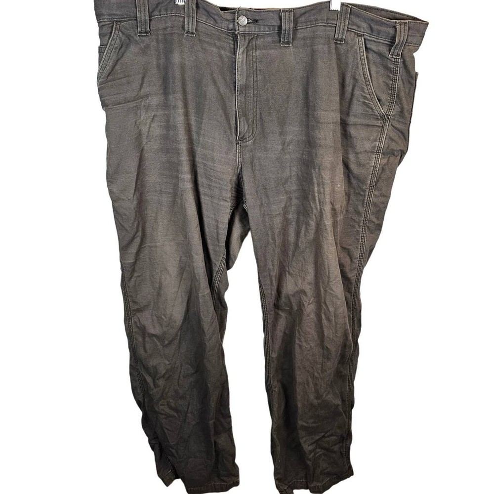 Carhartt Relaxed Fit Rugged Flex Canvas Mens 44x30 Work Wear Rugged Dark Gray