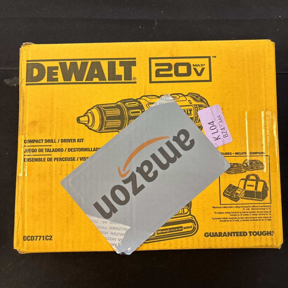 DEWALT DCD771C2 20V MAX Li-Ion 1/2 in. Cordless Drill/Driver Kit (1.3 Ah) New