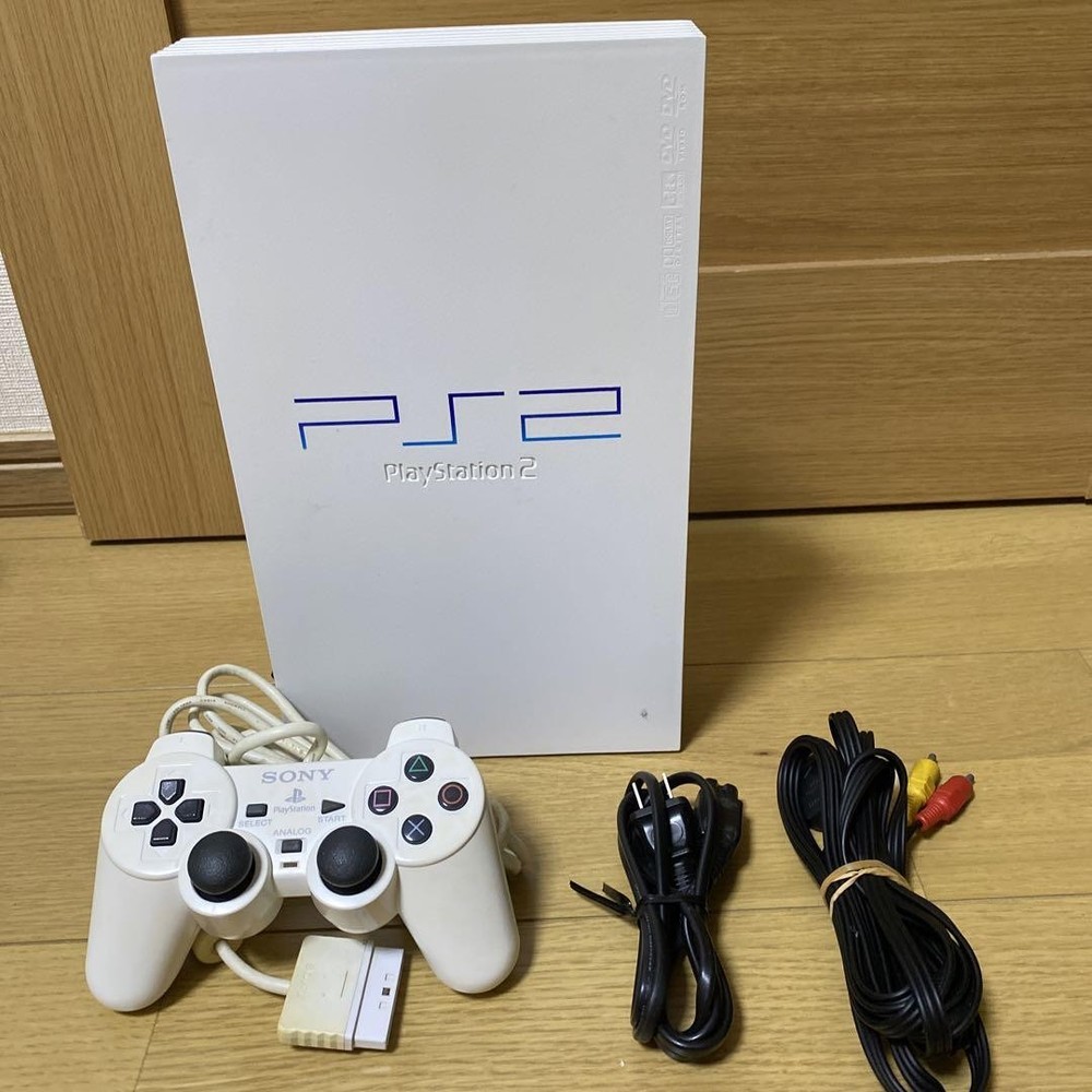 SONY PlayStation 2 SCPH-55000GT White Retro Gaming Console Japan JP Version