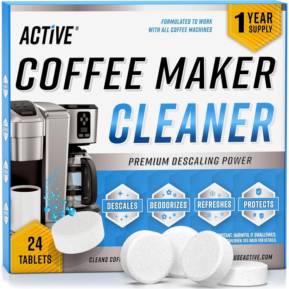 Coffee Machine Cleaner Descaler Tablets - 24 Count, Compatible With Nespresso