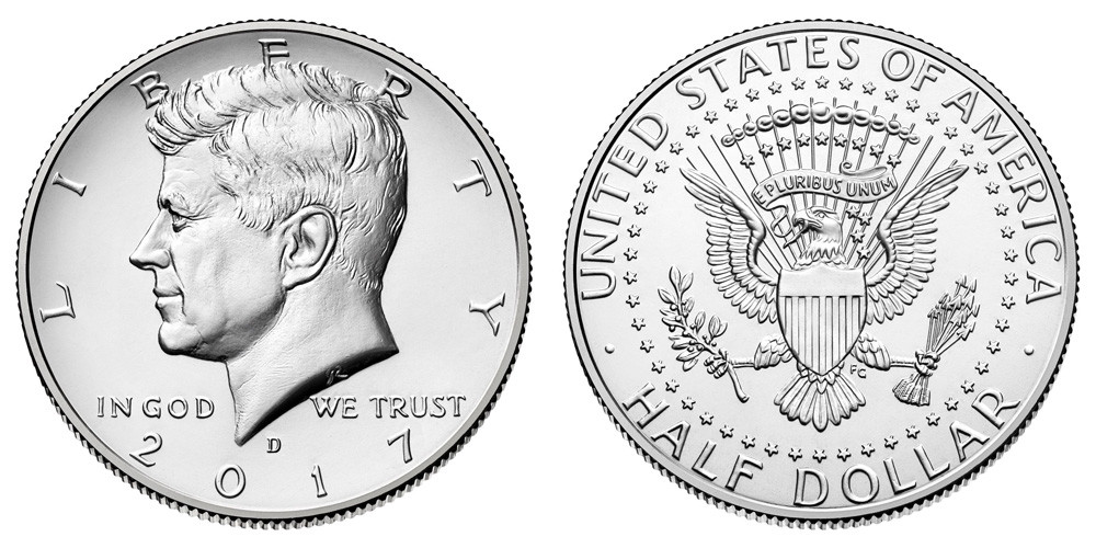 2017 D President Kennedy Half Dollar Fifty Cent Coins Money Coin Collectibles