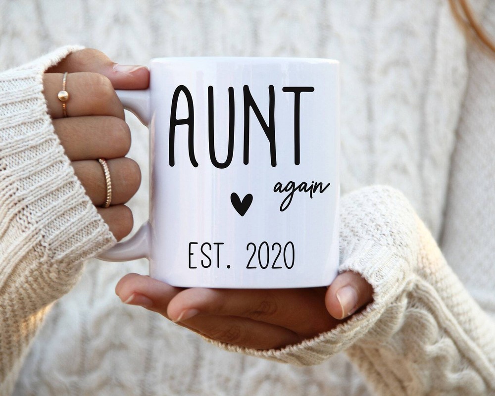 Gift For New Aunt Pregnancy Announcement Coffee Cup Announce New Baby Mug Gift