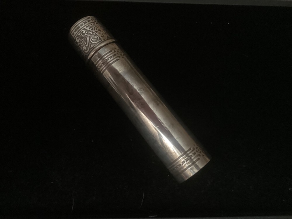 BEAUTIFUL 1910-47 TIFFANY Sterling Silver 925-1000 Lg CIGAR CASE Tube Holder EXC