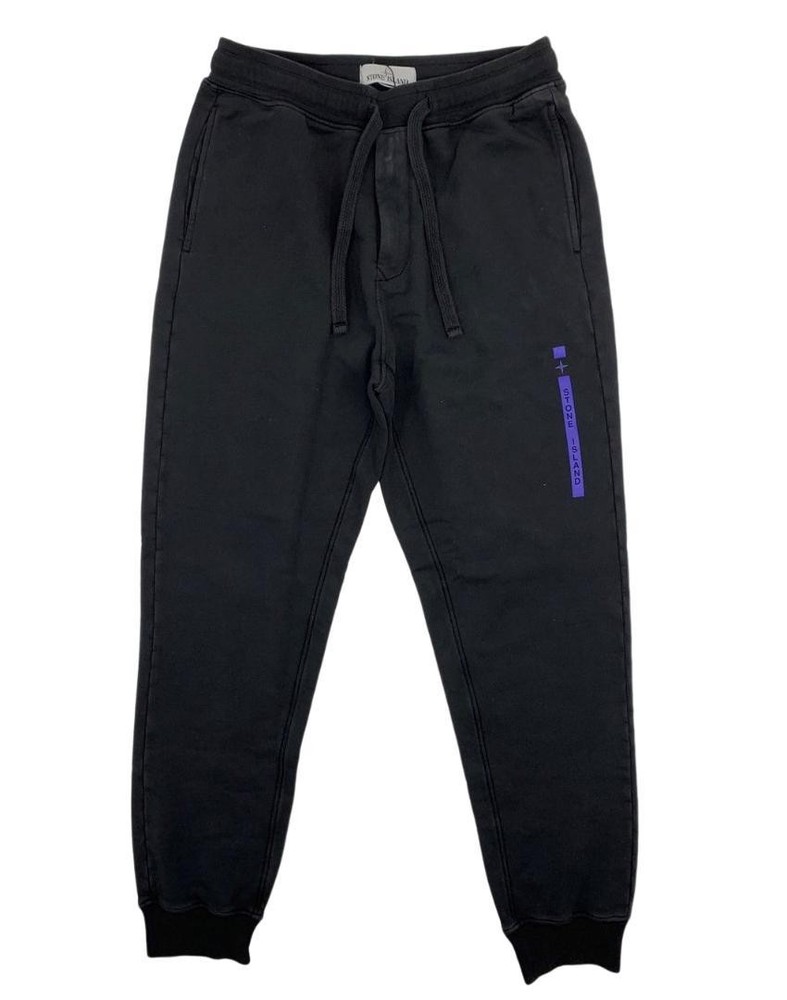Stone Island Black Jogger Sweatpants for Men