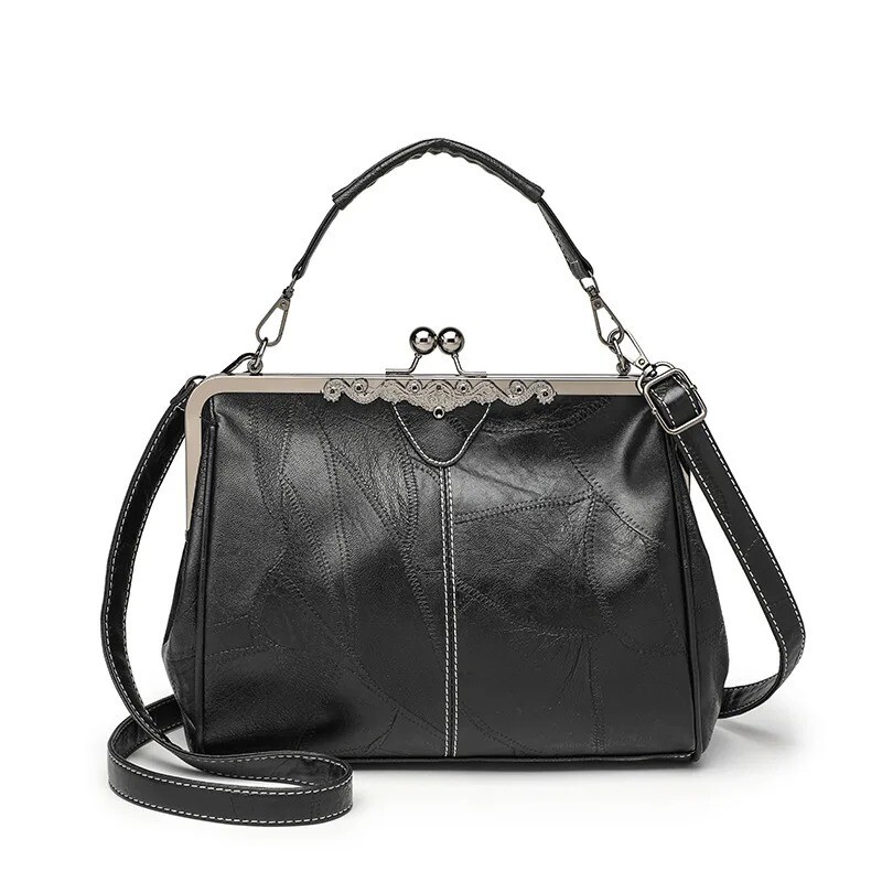 Women Vintage Shoulder Bag Luxury Pu Leather Handbag New Fashion Tote Bag Purses