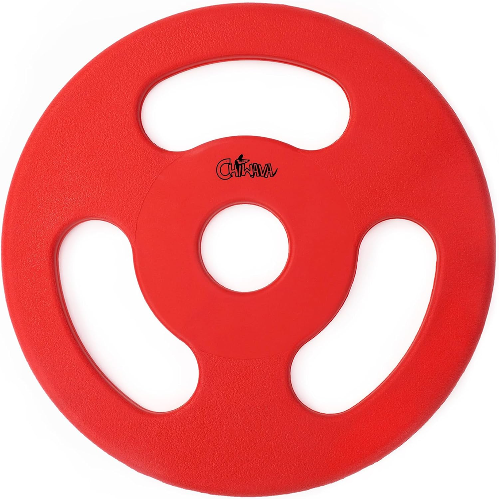 Rubber Tug-Of-War Dog Flying Disc, Flyer Fetch Toy for Dogs Outdoor Play for Lar