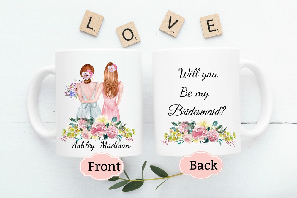 Personalized Bridesmaid Mug Custom Bridesmaid Proposal Bride Tribe Mug Bride