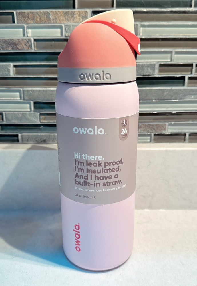 Owala FreeSip 32oz Peachy Rose Water Bottle Whole Foods Exclusive