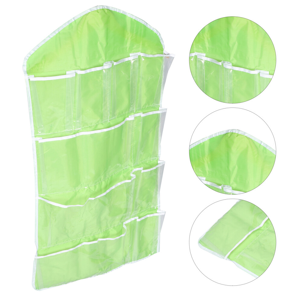 16 Pockets Underwear Sock Storage Organizer Coat Hangers 16 Grid Hanging Bag