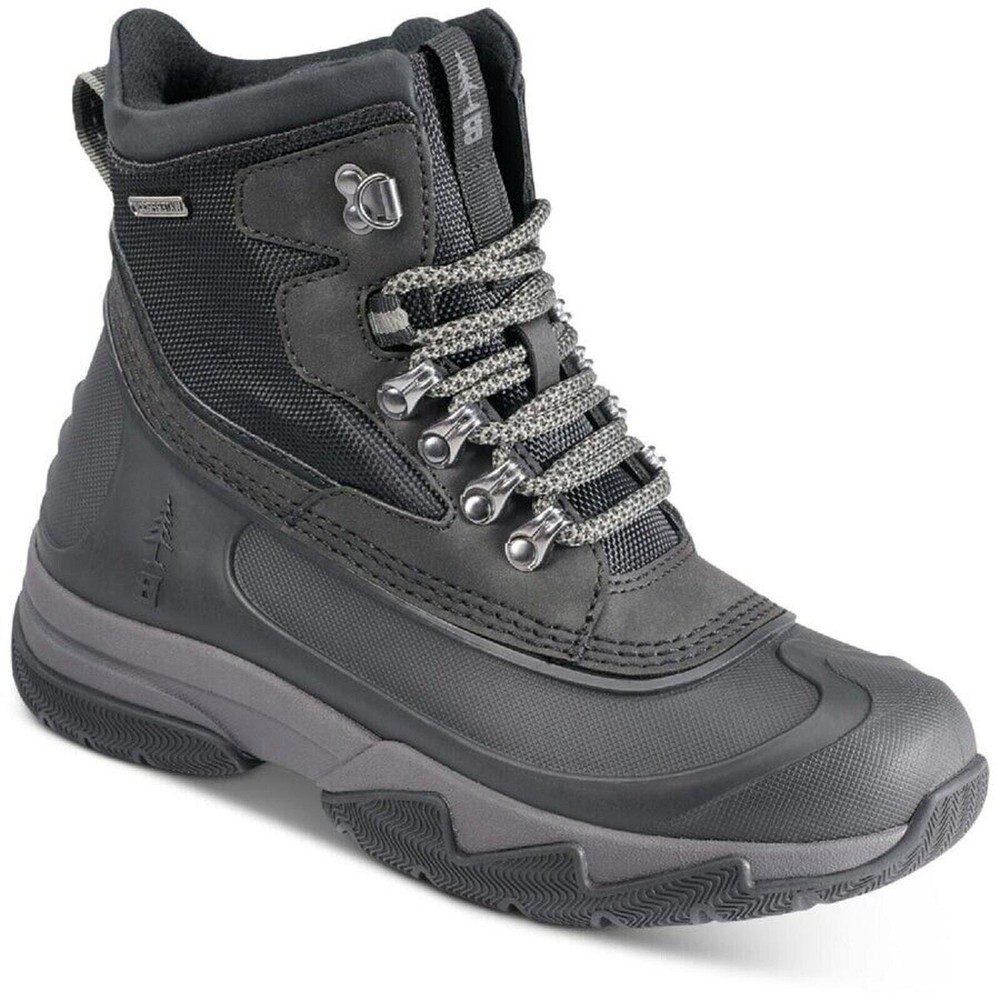 GH Bass Women Black Field Waterproof Outdoor Hiking Lace Up Winter Boots Size 6M