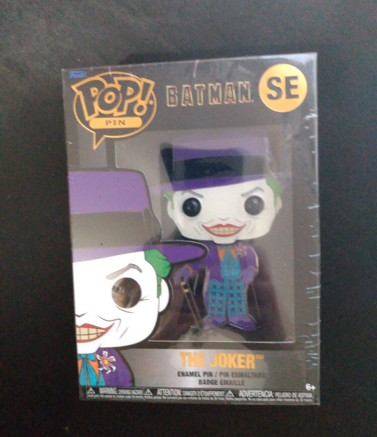 Funko Pop Batman The Joker SE enamel pin New In Box