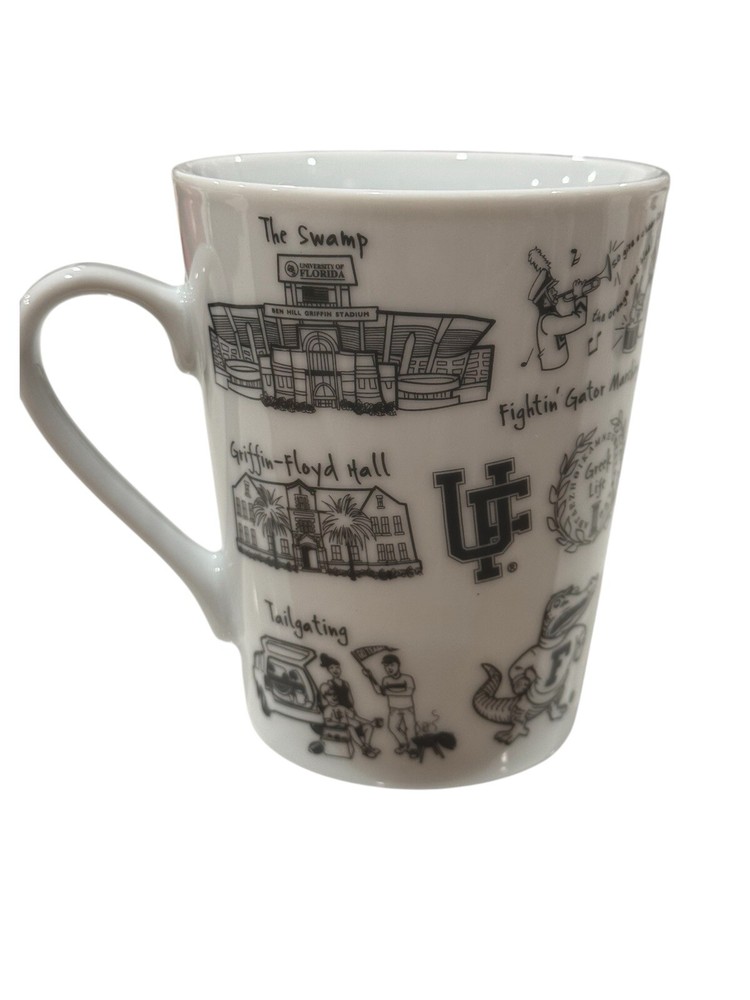Adorable University of Florida White Ceramic Mug by Susie Allen