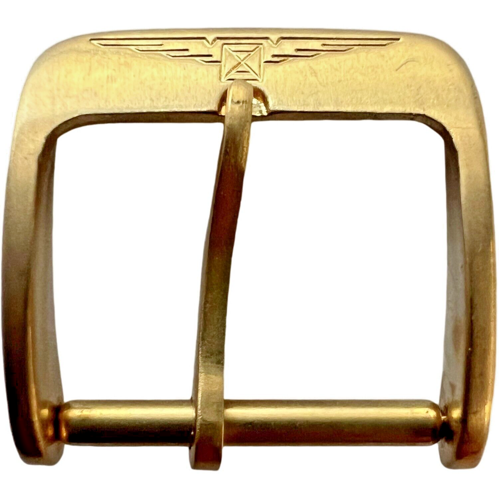 LONGINES - BUCKLE - GOLD - POLISHED & SATINED - 14MM - NOS